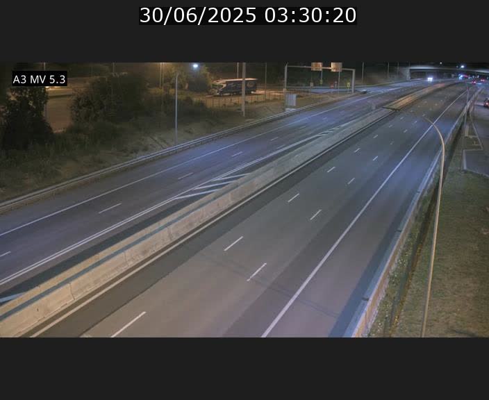 Webcam à l'Aire de Berchem au Luxembourg sur l'A3. Vue orientée vers la France