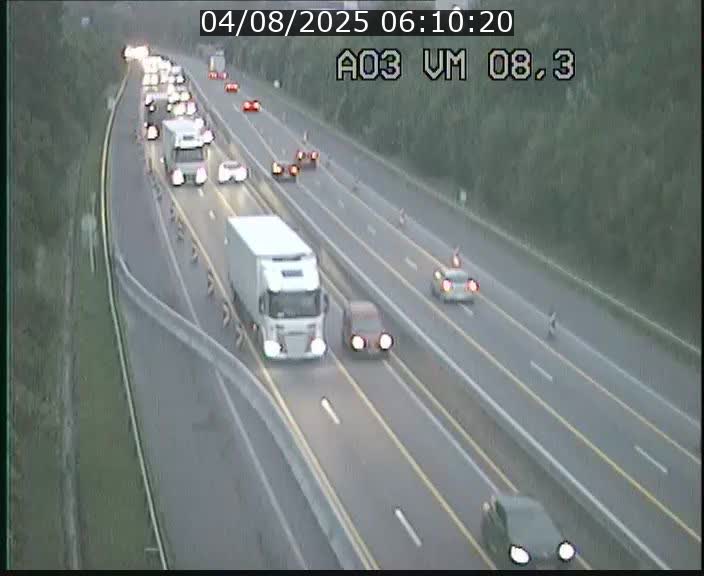 Traffic live webcam Luxembourg Bettembourg - A3 - BK 8.3 - direction France