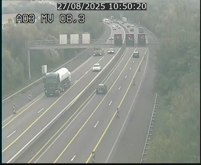 Webcam Autoroute après la Croix de Bettembourg en direction de Luxembourg sur l'A3