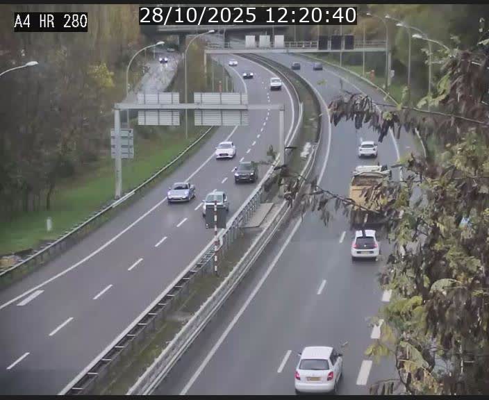 Webcam traffic A4 Luxembourg - BK 0.2 - P+R Bouillon (direction Luxembourg)