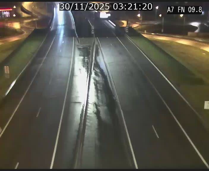 Caméra trafic Luxembourg - A7, Tunnel Gousselerbierg, sortie sud, direction rond-point Lorentzweiler (BK 9.9)