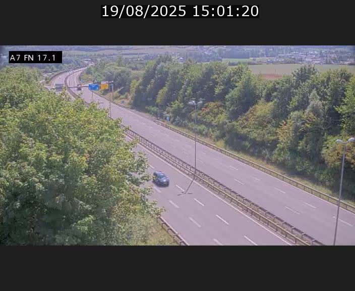 Caméra trafic Luxembourg - A7, Merscherbierg direction Mersch