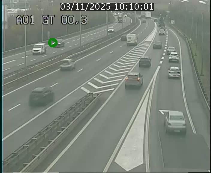 Traffic live webcam Luxembourg Croix de Gasperich - A1 direction Kirchberg - BK 0.3
