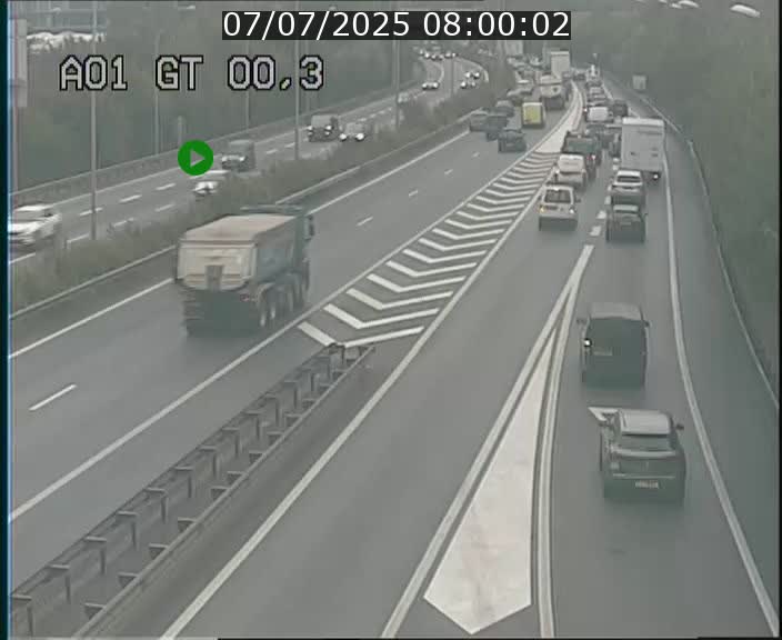 Traffic live webcam Luxembourg Croix de Gasperich - A1 direction Kirchberg - BK 0.3