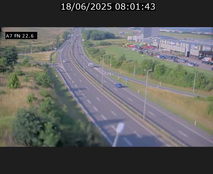 Caméra trafic Luxembourg - A7, Colmar-berg direction Mersch