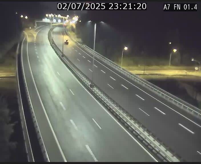 Caméra autoroute Luxembourg A7 - Tunnel Stafelter - direction Echangeur Grünewald