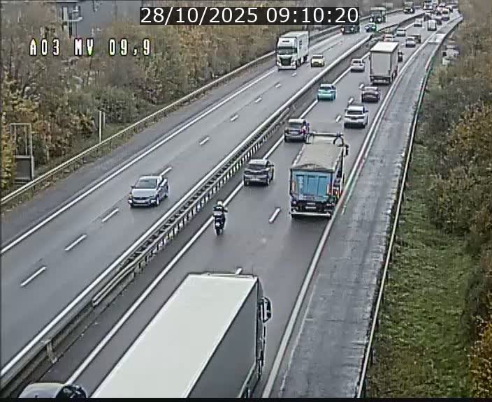 Webcam Autoroute à la Croix de Bettembourg - A3 - BK 9.9 - direction Luxembourg-Ville