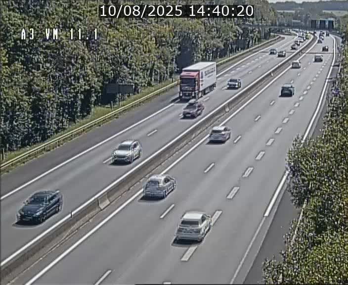 Webcam à la frontière franco-luxembourgeoise, avant la Croix de Bettembourg - BK 11.1 - direction Luxembourg-ville