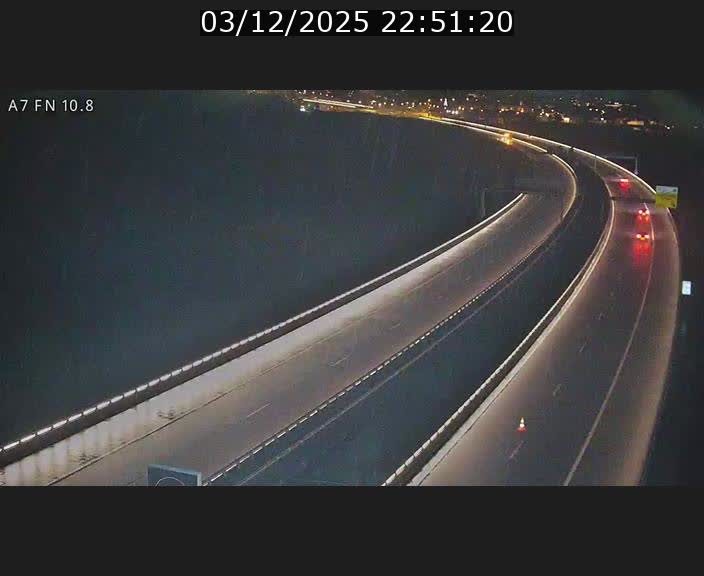 Caméra trafic Luxembourg - A7, Tunnel Gousselerbierg, sortie sud, direction rond-point Lorentzweiler (BK 10.8)