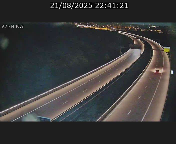 Caméra trafic Luxembourg - A7, Tunnel Gousselerbierg, sortie sud, direction rond-point Lorentzweiler (BK 10.8)