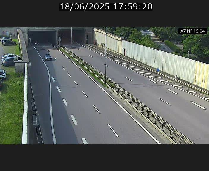 Caméra trafic Luxembourg - A7, Tunnel Mersch, entrée sud, direction Ettelbruck