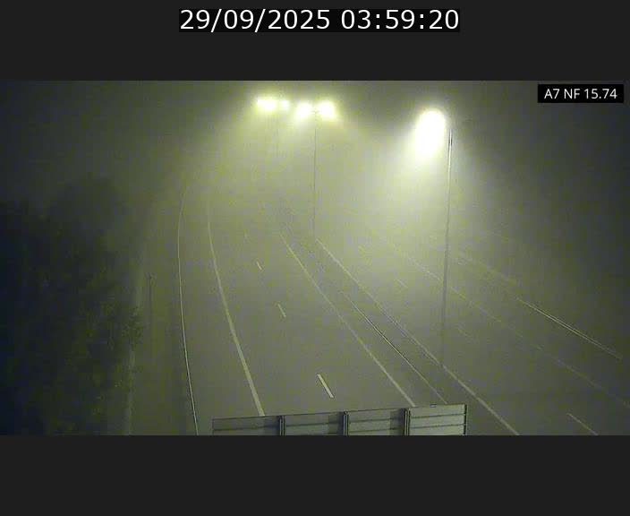 Caméra trafic Luxembourg - A7, Tunnel Mersch, entrée nord, direction Lorentzweiler