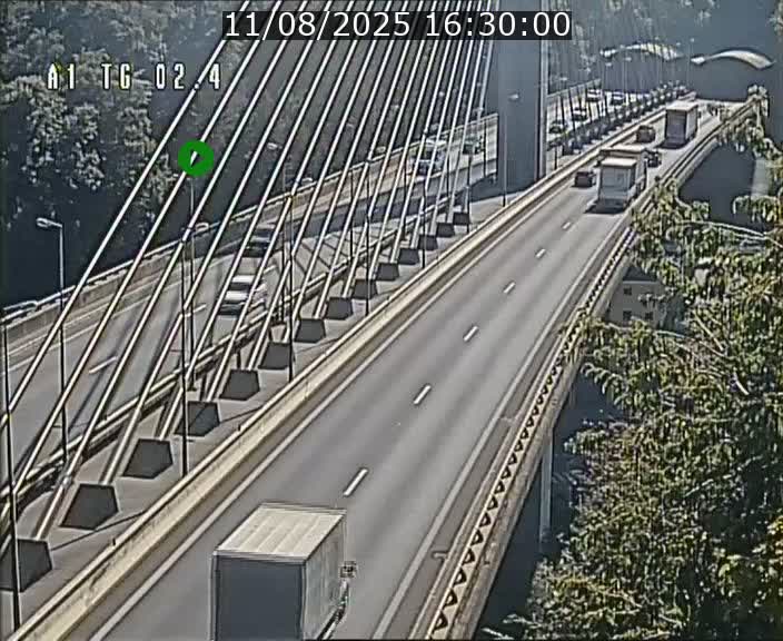 Traffic live webcam Luxembourg Sandweiler - A1 direction Luxembourg-ville - BK 2.4