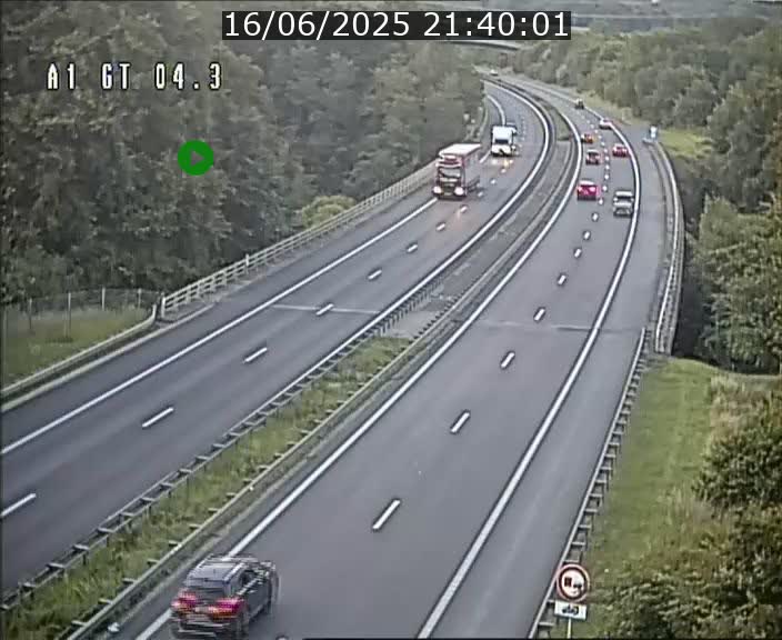 Traffic live webcam Luxembourg Itzig - A1 direction Sandweiler - BK 4.3