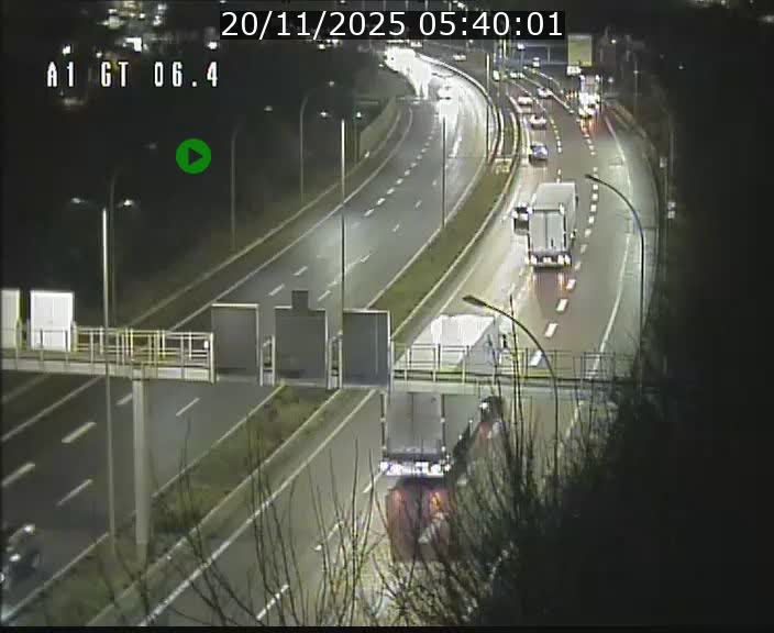 Traffic live webcam Luxembourg Hamm - A1 direction Sandweiler - BK 6.4
