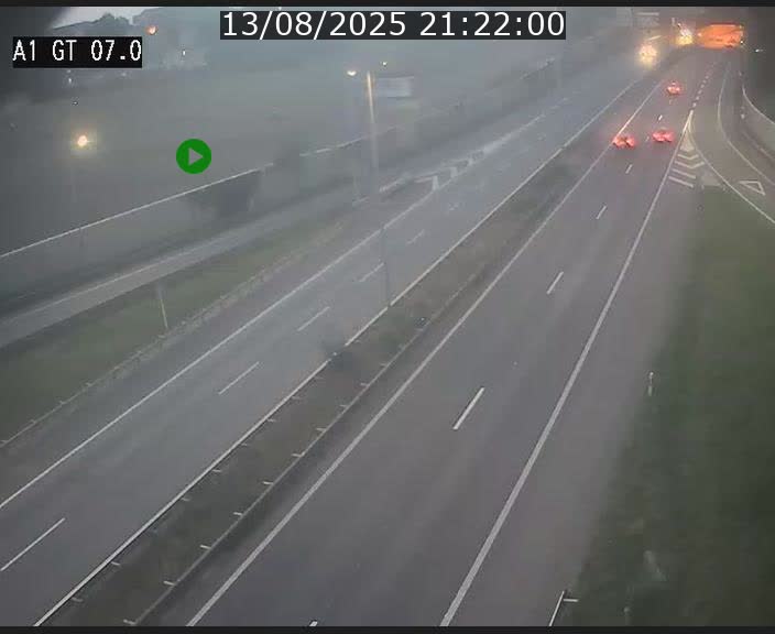 Traffic live webcam Luxembourg Cents - A1 direction Kirchberg - BK 7