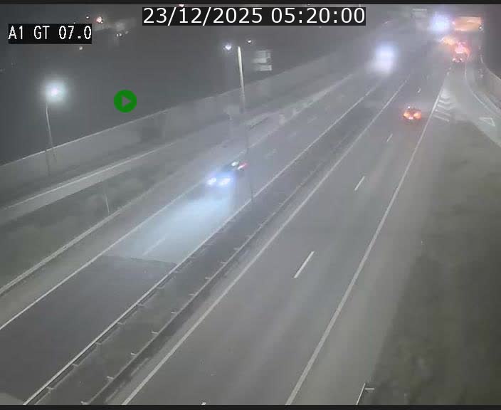 Traffic live webcam Luxembourg Cents - A1 direction Kirchberg - BK 7