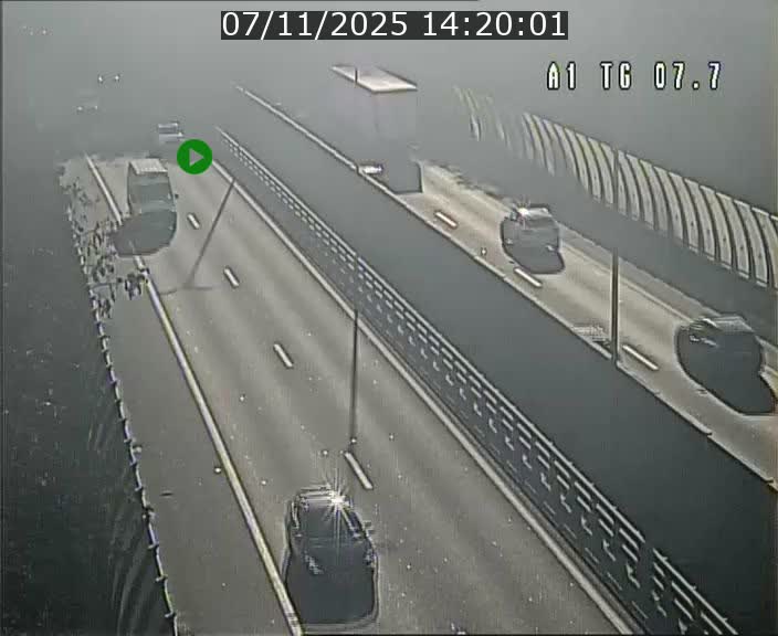 Traffic live webcam Luxembourg Kirchberg - A1 direction Luxembourg-ville - BK 7.7