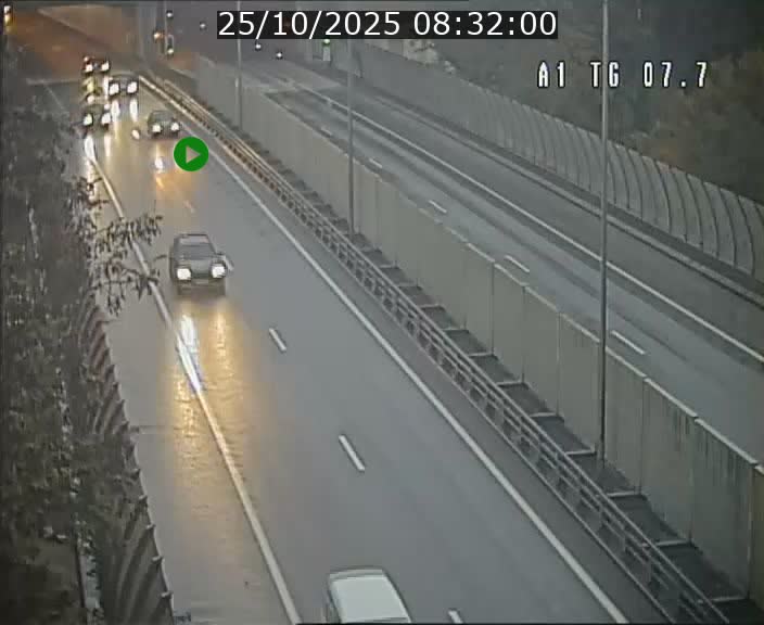 Traffic live webcam Luxembourg Kirchberg - A1 direction Luxembourg-ville - BK 7.7