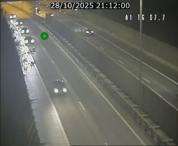 Traffic live webcam Luxembourg Kirchberg - A1 direction Luxembourg-ville - BK 7.7