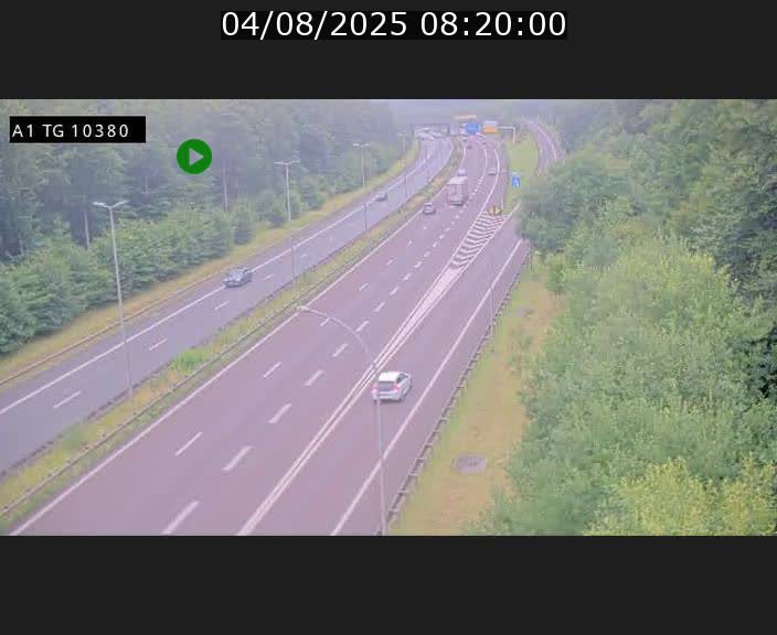 Traffic live webcam Luxembourg Senningerberg - A1 direction Luxembourg Kirchberg - BK 10.3