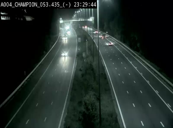 Webcam E411 à Champion, à proximité de Namur. Vue orientée vers Bruxelles