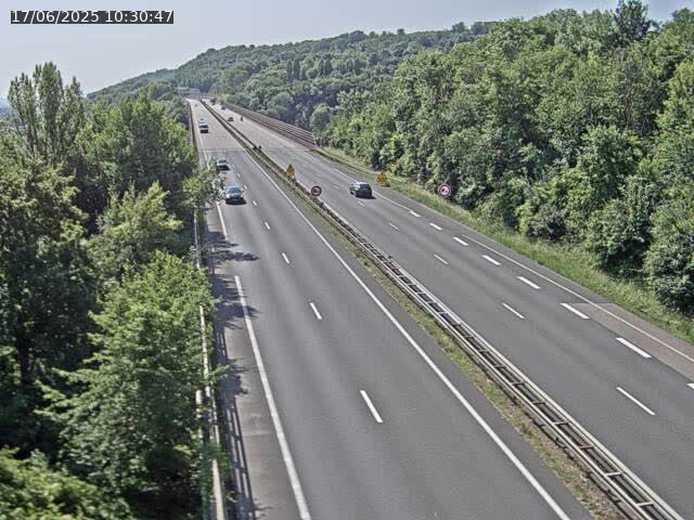 Caméra autoroute France - A30, Hayange direction Metz