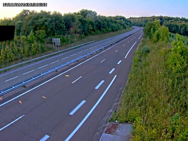 Webcam sur la N19 à Lyoffans. Vue orientée vers Vesoul