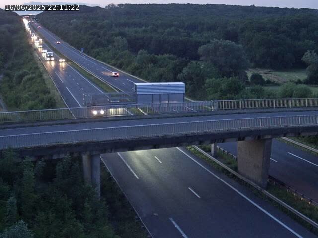 Caméra autoroute France - A31, Zoufftgen direction Luxembourg-ville, à la frontière entre la France et le Luxembourg