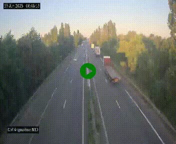 Webcam routière à la fin de la N10, en périphérique ouest d'Angouleme, proche de la jonction avec l'A10