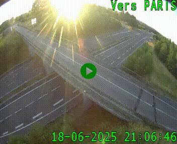 Clone of Caméra routière sur l'autoroute A20 au nord de Limoges, à la jonction avec la N520. Vue orientée vers Paris