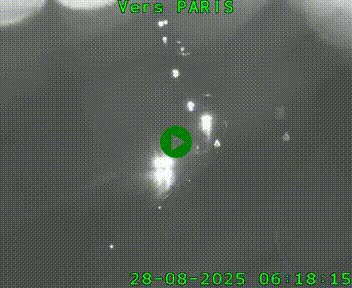 Caméra routière sur l'autoroute A20 à Bessines-sur-Gartempe. Vue orientée vers Paris