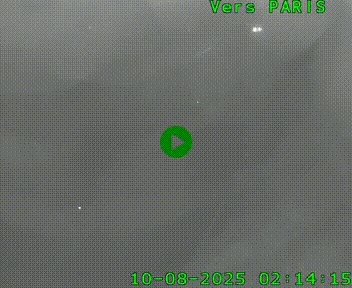 Caméra routière sur l'autoroute A20 au nord de Limoges, à la jonction avec la N520. Vue orientée vers Paris