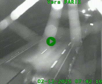 Caméra routière sur l'autoroute A20 à Saint-Hilaire-Bonneval, au sud de Limoges. Vue orientée vers Paris