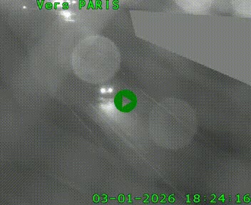 Caméra routière sur l'autoroute A20 à Saint-Pardoux-l'Ortigier, à la jonction avec l'A89. Vue orientée vers Paris