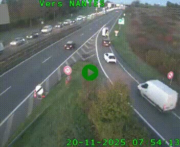 Webcam N147 au nord de Poitiers et à la jonction avec la A10