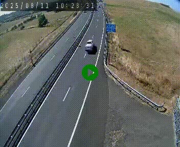 Caméra autoroute A75 à hauteur du col de la Fageole en direction de Clermont-Ferrand