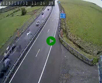 Caméra autoroute A75 à hauteur du col de la Fageole en direction de Clermont-Ferrand