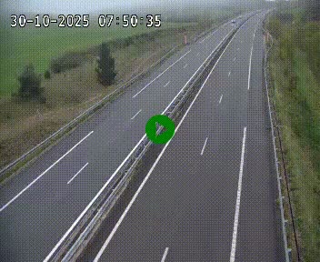 Caméra autoroutière France - A75, Montalies, à hauteur de Séverac-le-Chateau, en direction du viaduc de Millau