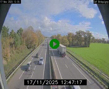 Webcam sur le périphérique de Rennes (N136) à hauteur du quartier Bréquigny, au sud de la ville