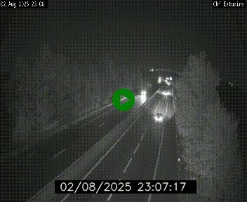 Webcam sur le périphérique de Nantes (N844) après la Porte de Bouguenais, à l'ouest de la ville