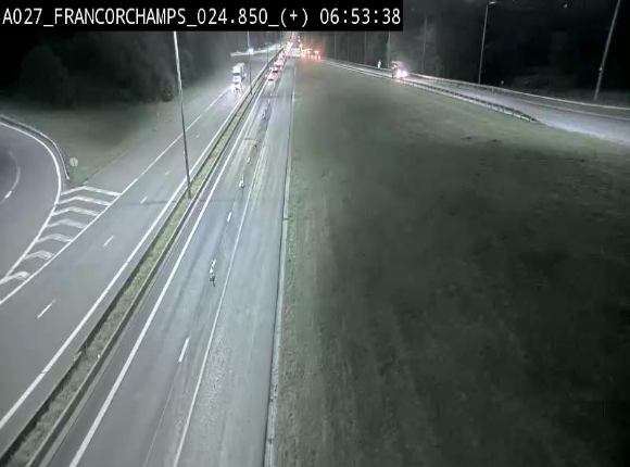 Caméra autoroutière à proximité du circuit de Spa-Francorchamps à Stavelot sur l'A27/E42