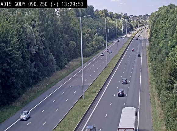 Webcam autoroute Belgique - Gouy-lez-piéton - E42 - BK 90.3