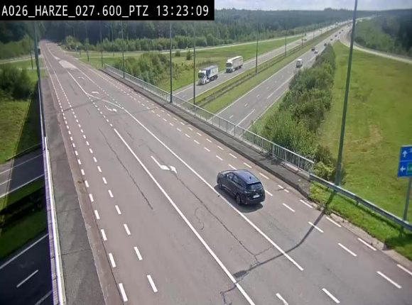 Caméra autoroute Belgique - Sougné-Remouchamps,E25 direction Luxembourg