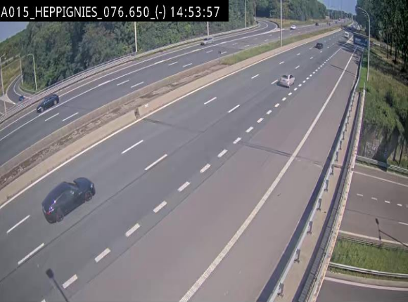 Webcam autoroute Belgique - Heppignies - E42 direction Namur - BK 76.4