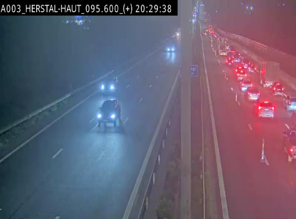 Webcam autoroute Belgique - Herstal - E40 direction Aix-la-Chapelle - BK 97