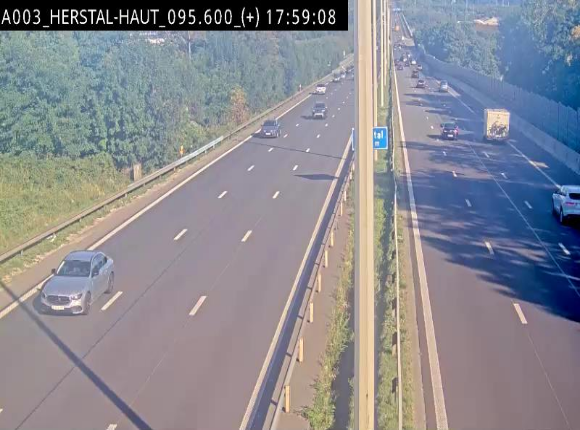 Webcam autoroute Belgique - Herstal - E40 direction Aix-la-Chapelle - BK 97