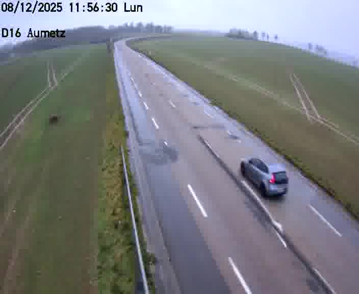 Webcam sur la D16 à Aumetz. Vue orientée vers A30
