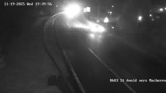 Webcam sur la D603 située à proximité de Saint-Avold. Vue orientée vers Macheren.