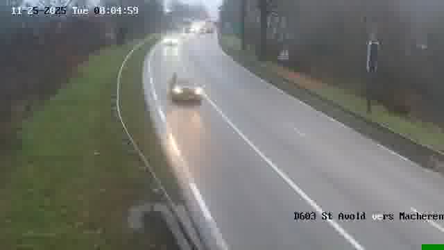 Webcam sur la D603 située à proximité de Saint-Avold. Vue orientée vers Macheren.